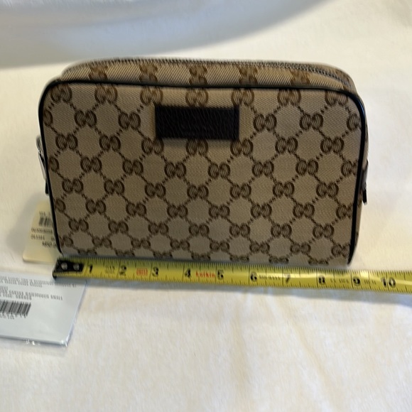 NWT Gucci Brown Original GG Canvas Waist Small Waist Pouch - Picture 7 of 9